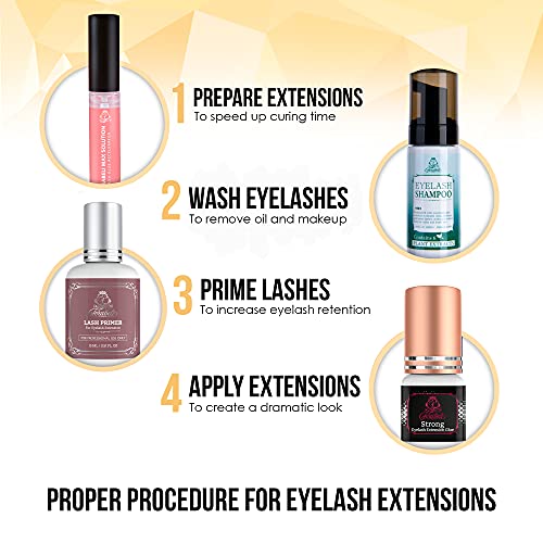 Strong Eyelash Extension Glue - Forabeli 5ml / 2-3 Sec Drying time / 6 Weeks ...