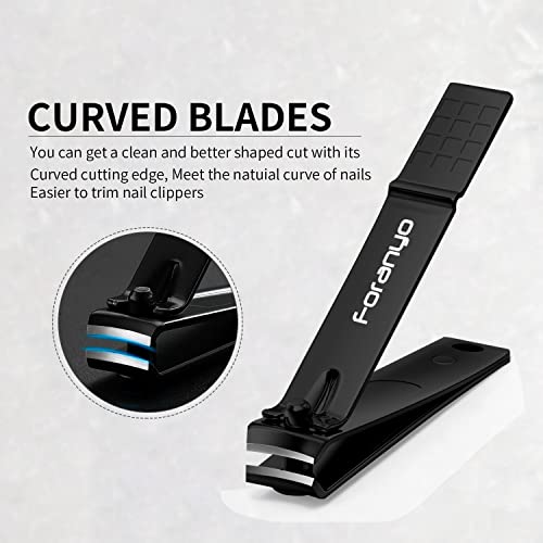 Nail Clipper Set, Sharp Stainless Steel Nail Clippers for Thick Toenail & Ing...