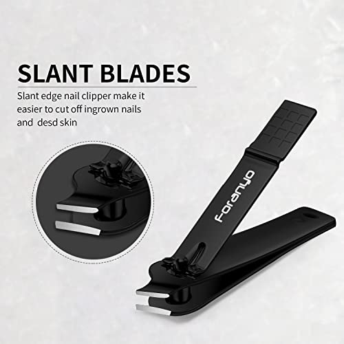Nail Clipper Set, Sharp Stainless Steel Nail Clippers for Thick Toenail & Ing...