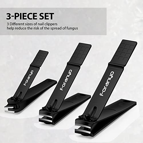 Nail Clipper Set, Sharp Stainless Steel Nail Clippers for Thick Toenail & Ing...