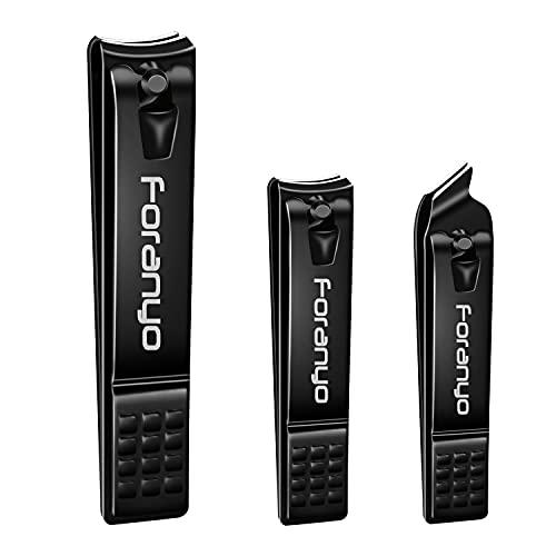 Nail Clipper Set, Sharp Stainless Steel Nail Clippers for Thick Toenail & Ing...