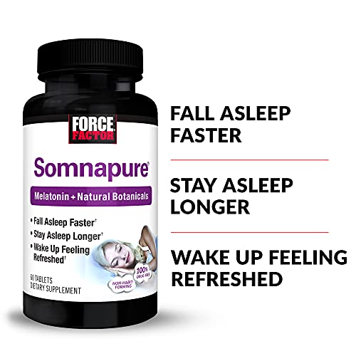 Somnapure Drug-Free Sleep Aid for Adults with Melatonin, Valerian Root, and L...