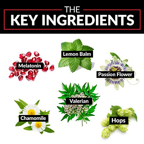 Somnapure Drug-Free Sleep Aid for Adults with Melatonin, Valerian Root, and L...