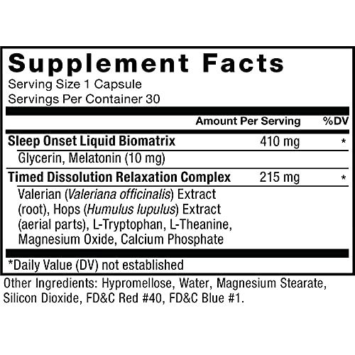 Somnapure Time Release Drug-Free Sleep Aid for Adults with Melatonin 10mg and...