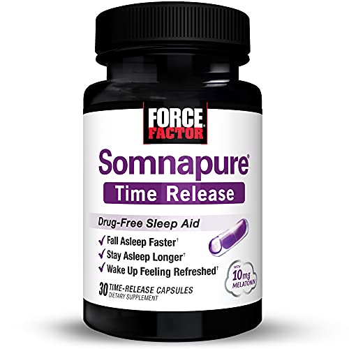 Somnapure Time Release Drug-Free Sleep Aid for Adults with Melatonin 10mg and...