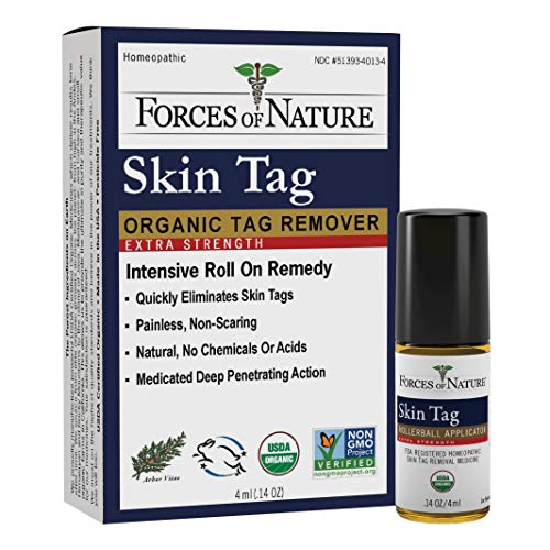 Forces Of Nature, Medicine Skin Tag Remover Roll On Extra Strength Organic, 0...