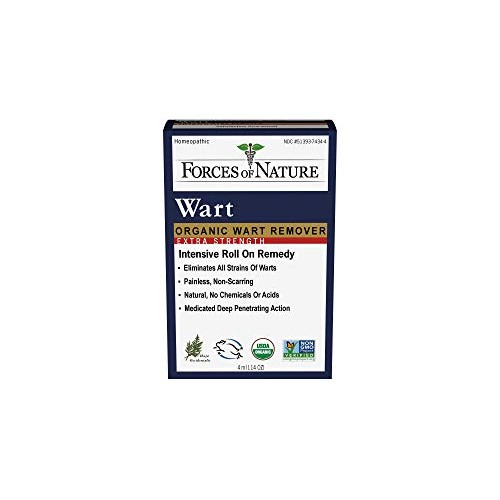 Forces Of Nature, Medicine Wart Remover Roll On Extra Strength Organic, 0.14 ...