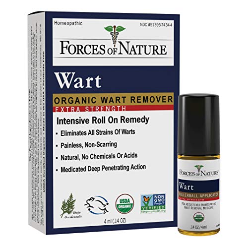 Forces Of Nature, Medicine Wart Remover Roll On Extra Strength Organic, 0.14 ...