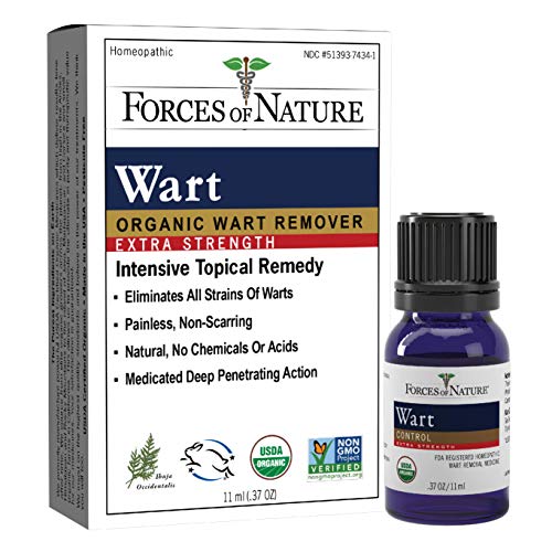 Forces Of Nature -Natural, Organic Wart Remover (11ml) Non Gmo, No Chemicals ...