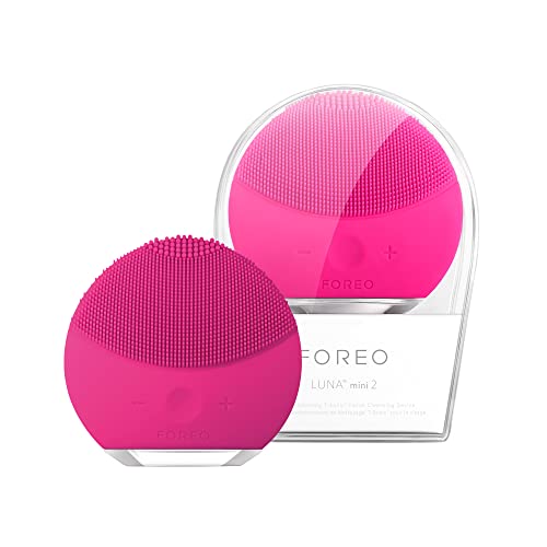 FOREO LUNA mini 2 Silicone Facial Cleansing Brush for Spa Skincare at Home, F...