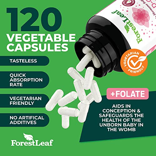 Myo and D-Chiro Inositol Supplement Blend with Folate - Hormone Balance, Ovul...