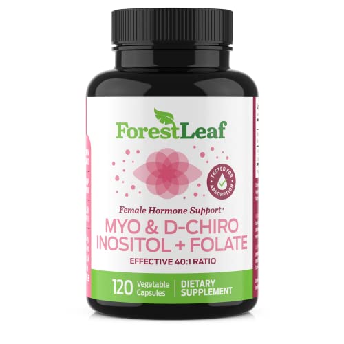 Myo and D-Chiro Inositol Supplement Blend with Folate - Hormone Balance, Ovul...