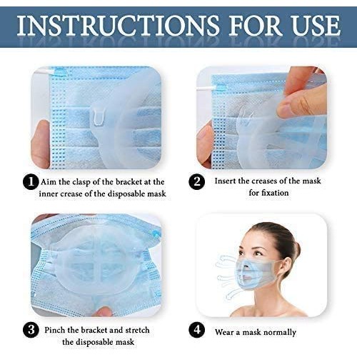 3D Face Bracket Inner Support Frame Wearing Cool Bracket Keep Fabric off Mout...