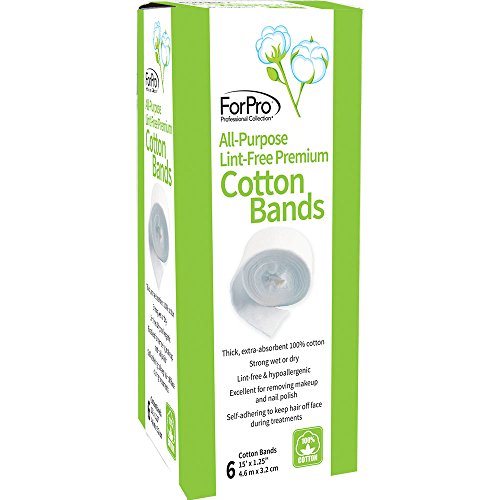 ForPro All-Purpose Lint-Free Premium Cotton Bands, 100% Cotton, Lint-Free, Hy...