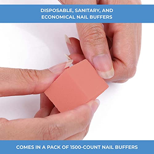 ForPro Basics Mini Block Buffer, Orange/White, 100/180 Grit, Double-Sided Dis...