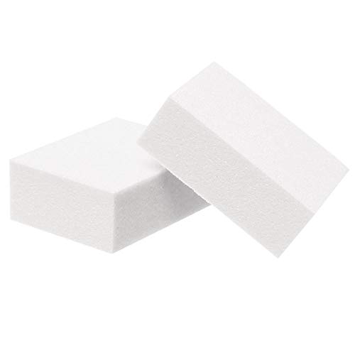ForPro Mini Buffing Block, White, 240/240 Grit, Double-Sided Manicure and Ped...