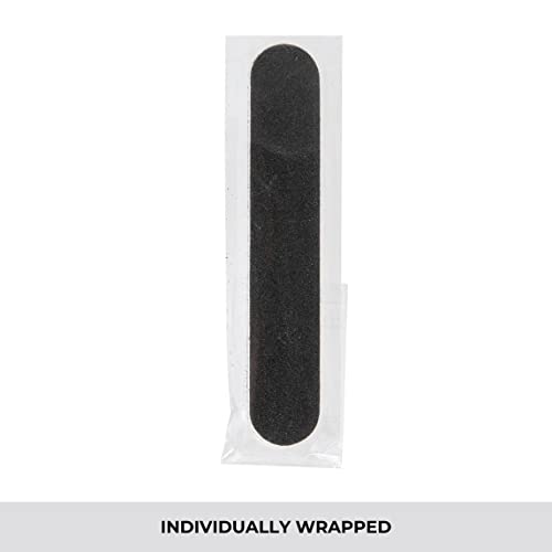 ForPro Mini Foam Board, Black, 100/180 Grit, Double-Sided Manicure Nail File,...