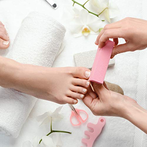 ForPro Pink Three-Sided Pedicure Block - 100/180 Grit - Three-Sided Pedicure ...