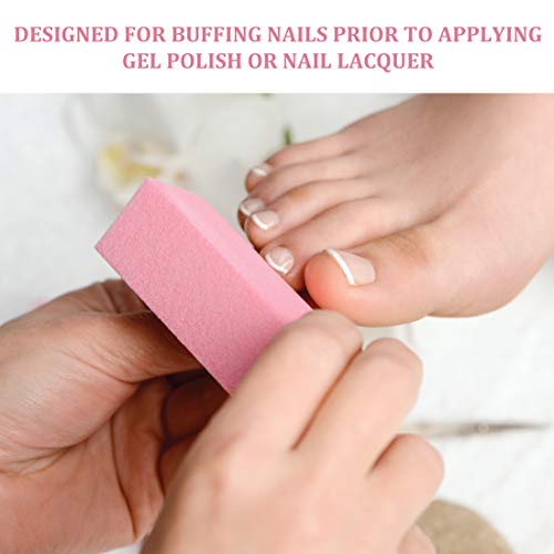 ForPro Pink Three-Sided Pedicure Block - 100/180 Grit - Three-Sided Pedicure ...