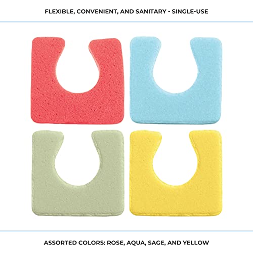 ForPro Sole Toe Separators, Assorted Colors, Individual Pedicure Toe Separato...