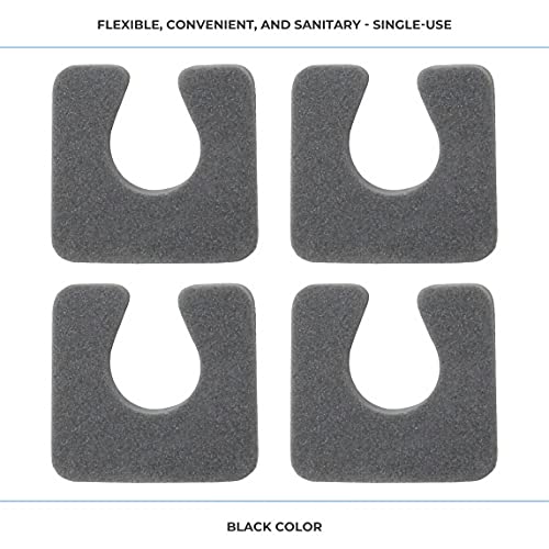 ForPro Sole Toe Separators - Black Luxurious Foam Separators - Individual Toe...