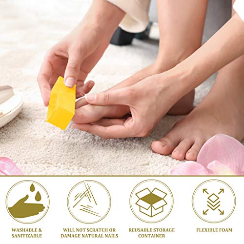ForPro Ultra Gold Buffing Block, 240 Grit, Four-Sided Manicure & Pedicure Nai...