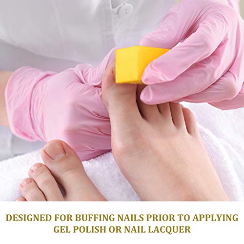 ForPro Ultra Gold Buffing Block, 240 Grit, Four-Sided Manicure & Pedicure Nai...