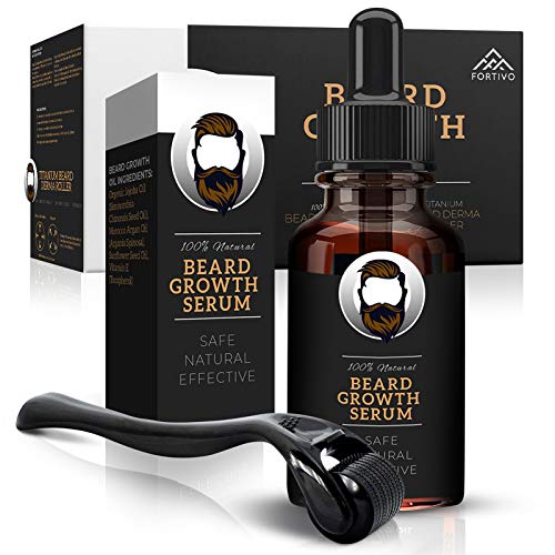 Derma Roller for Beard Growth - Beard Growth Serum, Beard Kit for Men - Micro...