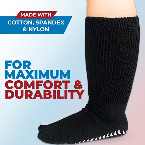 Extra Wide Socks for Swollen Feet - Extra Wide Bariatric Socks, Non Slip Cast...