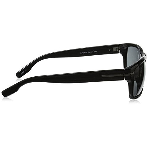 Foster Grant Men's Senate Square Reading Sunglasses, Black/Transparent, 57 mm...