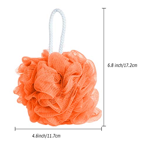 10-Pack Bath Loofah Shower,Colorful Exfoliating Body Scrubber,Mesh Pouf Body ...