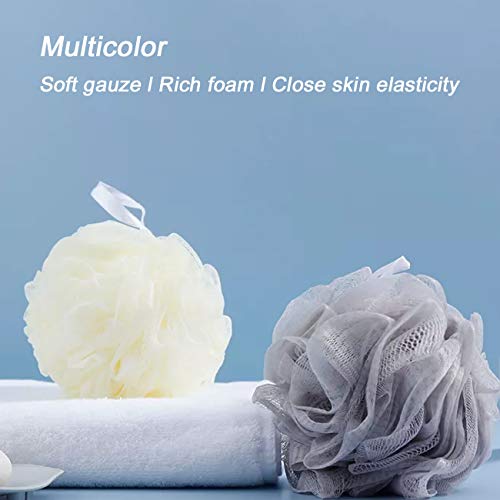 10-Pack Bath Loofah Shower,Colorful Exfoliating Body Scrubber,Mesh Pouf Body ...