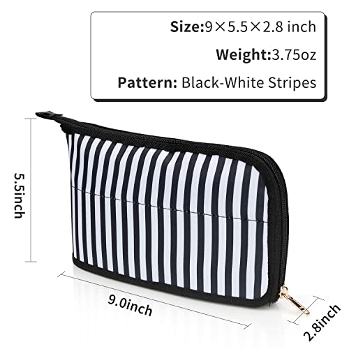 Small Makeup Bag, Waterproof Cosmetic Bag, Foldable Vertical Makeup Pouch for...