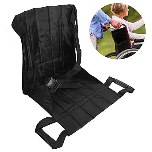 fowinker Positioning Bed Pad with Reinforced Handles, Patient Lift Stair Slid...