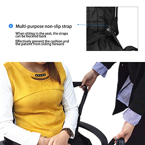 fowinker Positioning Bed Pad with Reinforced Handles, Patient Lift Stair Slid...