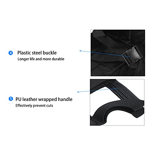 fowinker Positioning Bed Pad with Reinforced Handles, Patient Lift Stair Slid...