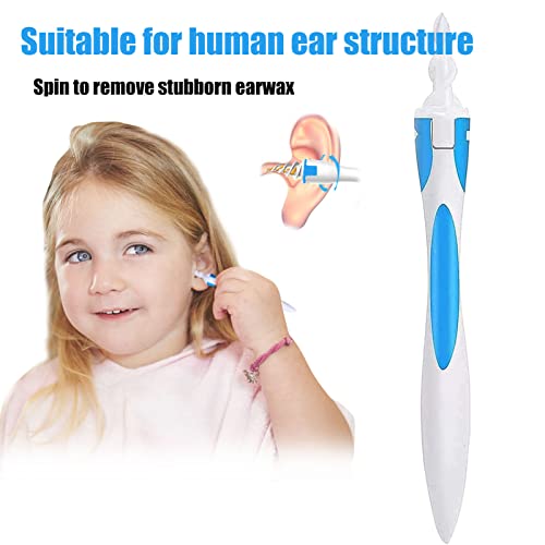 Earwax Silicone Remover with 16 Soft Replaceable Heads, Spiral Ear Wax Remova...