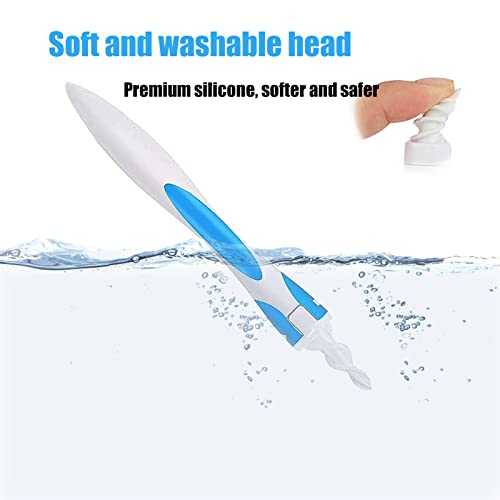 Earwax Silicone Remover with 16 Soft Replaceable Heads, Spiral Ear Wax Remova...