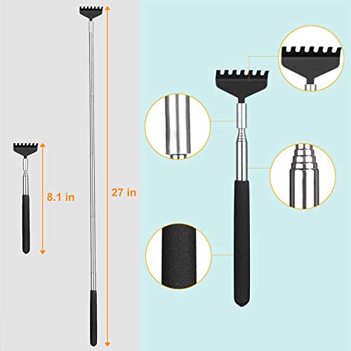 2 Pack Portable Extendable Back Scratcher - Backscratchers for Men Women - Me...