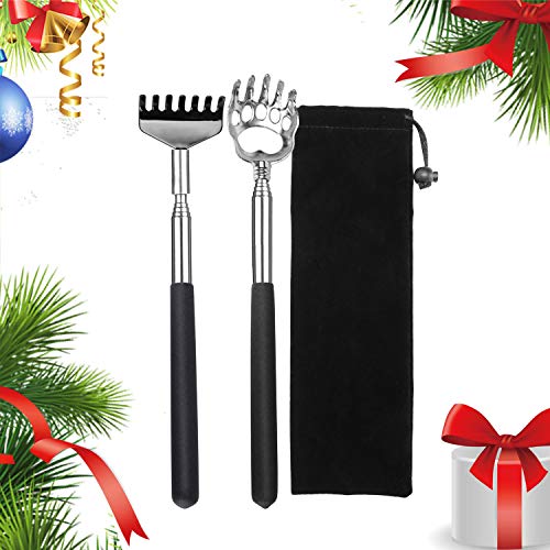 2 Pack Portable Extendable Back Scratcher - Backscratchers for Men Women - Me...
