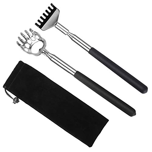 2 Pack Portable Extendable Back Scratcher - Backscratchers for Men Women - Me...