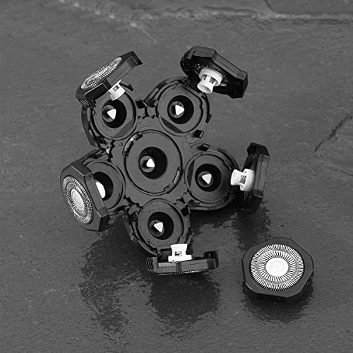 FOXSONIC 6 Blades Electric Shaver Replacement Heads 6 Heads Head shaver bald ...