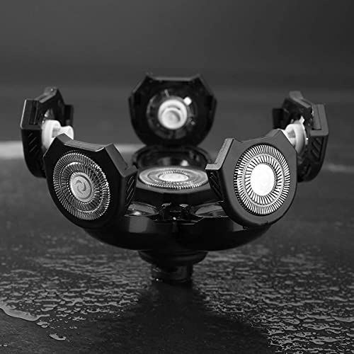 FOXSONIC 6 Blades Electric Shaver Replacement Heads 6 Heads Head shaver bald ...