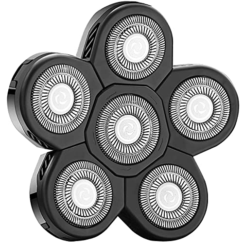 FOXSONIC 6 Blades Electric Shaver Replacement Heads 6 Heads Head shaver bald ...