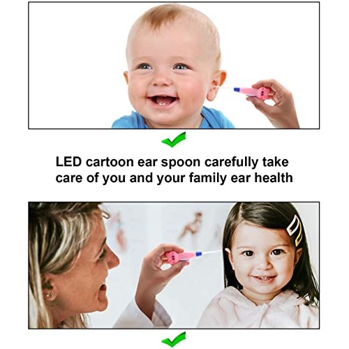 1PC LED Lighting Earwax Remover Tool Removable Luminous Earplugs Earwax Clean...