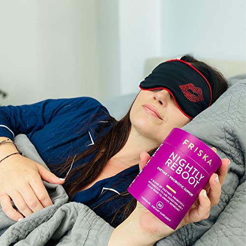FRISKA Nightly Reboot | Digestive Enzymes and Probiotics Supplement | Promote...