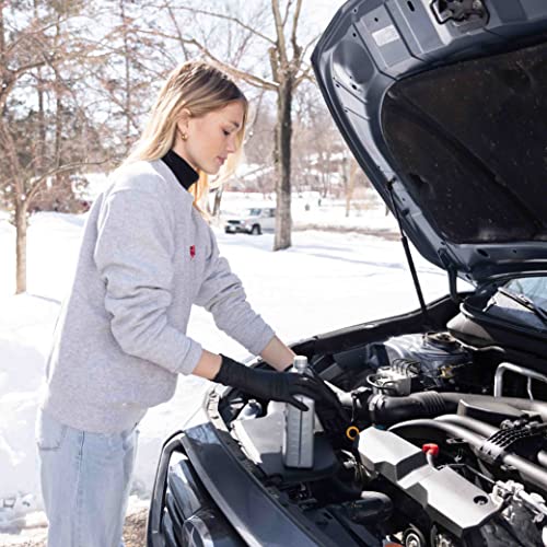 Framar Powder Free Nitrile Gloves – 12 INCH Black Gloves Disposable Latex Fre...