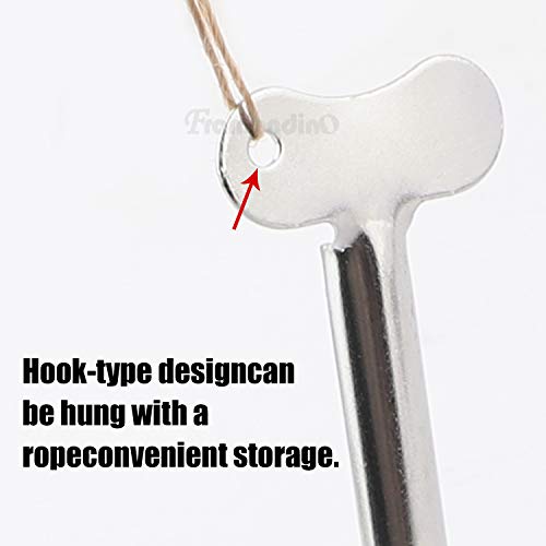 Framendino, 10 Pack Stainless Steel Tube Squeezer Toothpaste Squeezer Keys Di...