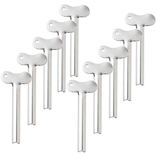 Framendino, 10 Pack Stainless Steel Tube Squeezer Toothpaste Squeezer Keys Di...