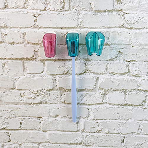 Framendino, 6 Pack Toothbrush Head Covers with Suction Cup Toothbrush Protect...